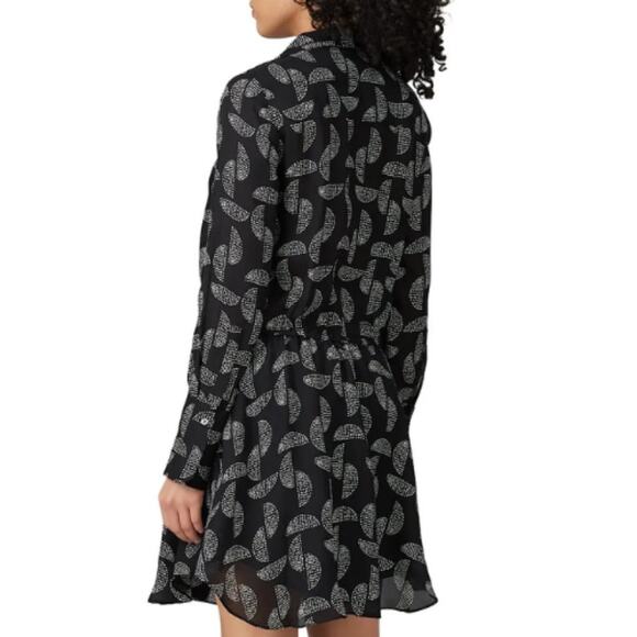 A.L.C. Isobel Black and White Dot Mini Dress Size 6 - Picture 2 of 3